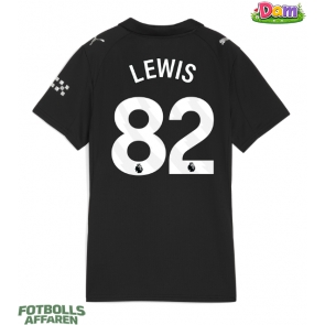 Manchester City Rico Lewis #82 Bortatröja Kvinnor 2025-26 Kortärmad
